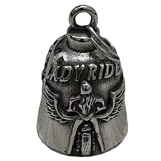 Campana Motera Lady Biker Alas - Amuleto de Protección