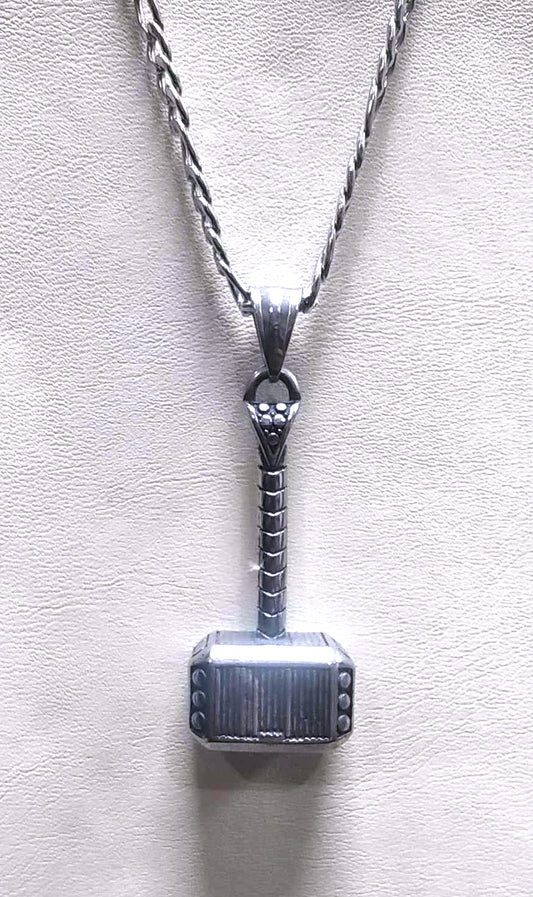 Colgante Acero con Cadena Martillo Thor