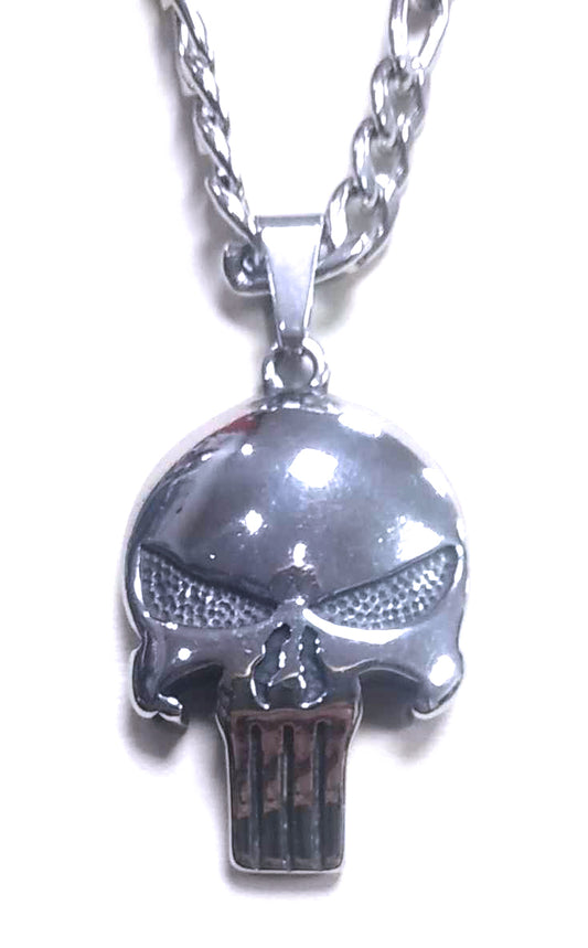 Colgante Acero con Cadena Punisher
