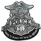 Parche Bordado Termoadhesivo Harley Davidson Police