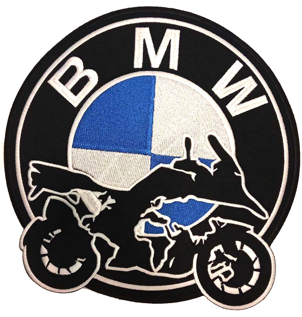 Parche Bordado Termoadhesivo BMW Mundo GS - URA Moto