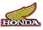 Parche Bordado Marca Honda Dorado - URA Moto