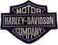 Parche Bordado Marca Harley Logo Lila - URA Moto