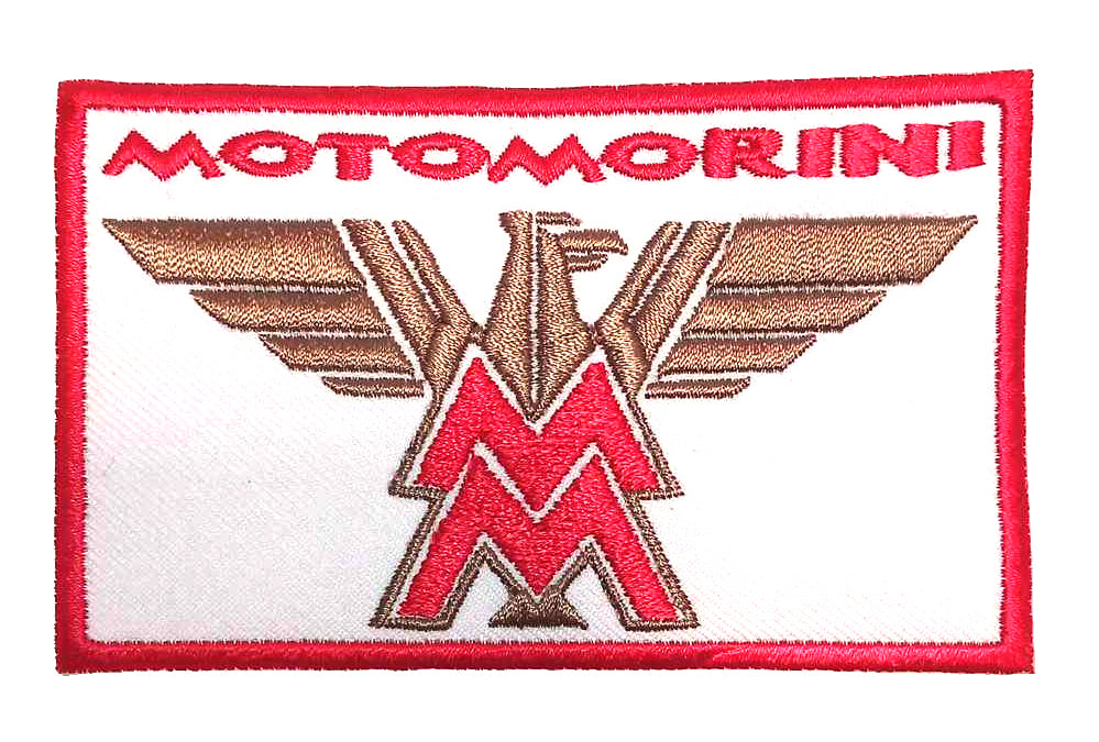 Parche Bordado Termoadhesivo Marca MotoMorini - URA Moto