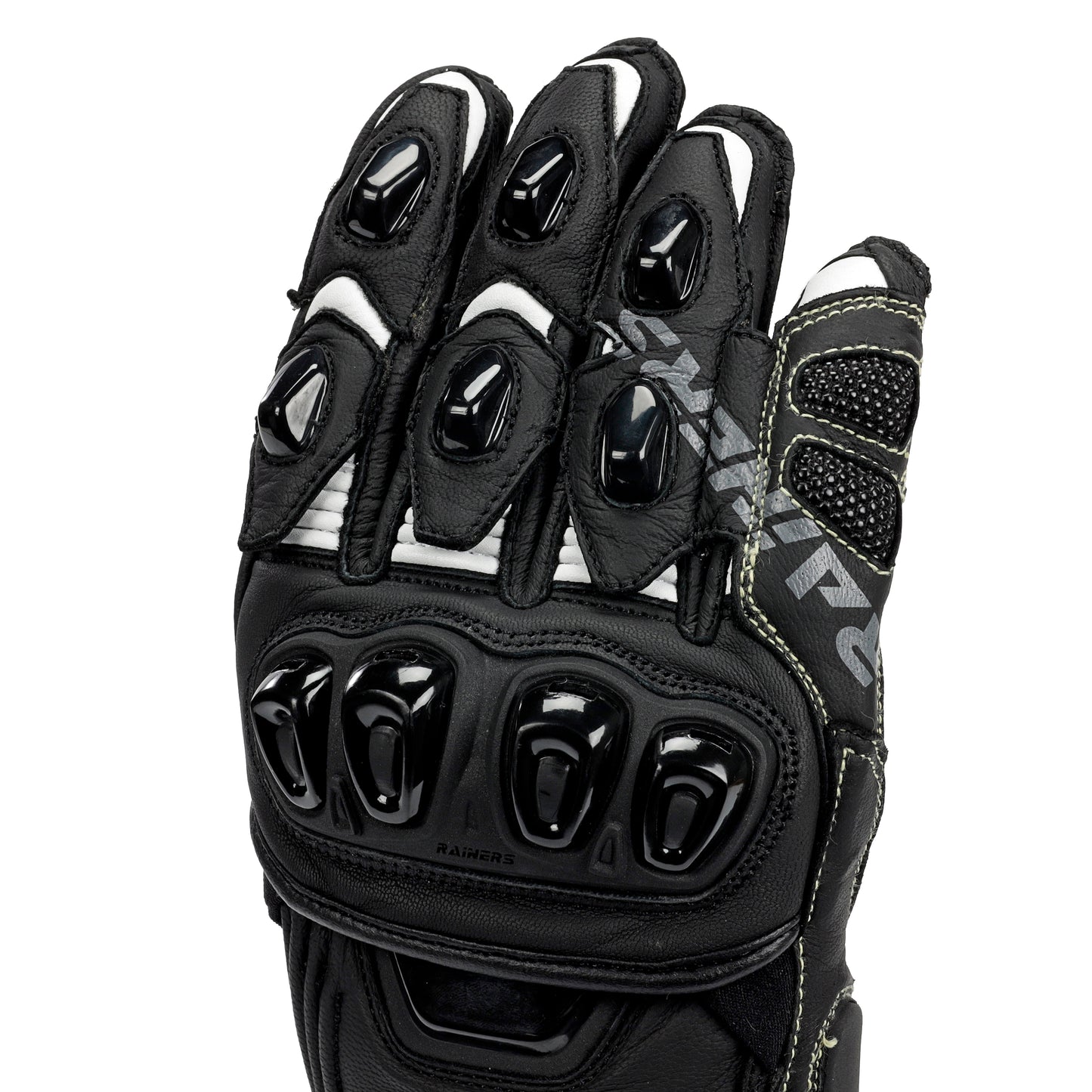 Guantes Rainers VRC4 PRO-N Racing Negro CE Nivel 2 Piel TPU Superfabric