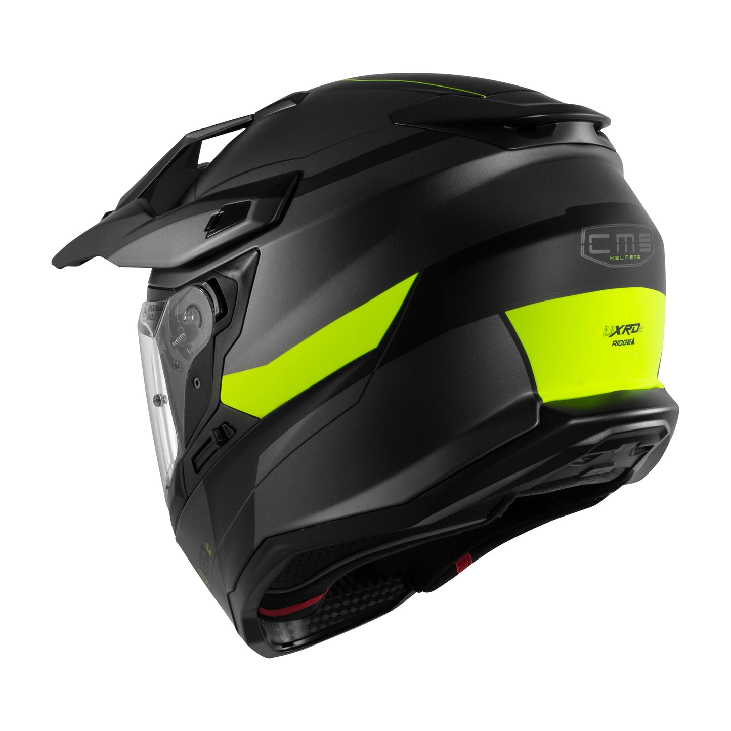 Casco Integral CMS XRDS 2.0 RIDGE YELLOW REFLEX MT – Alta Visibilidad Flúor, Visor Solar y Seguridad ECE 22.06