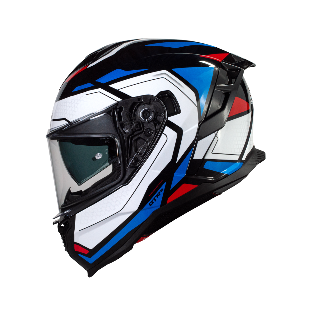 Casco moto Integral CMS GTRS VELOCE Tricolor - URA Moto
