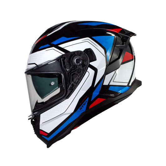 Casco moto Integral CMS GTRS VELOCE Tricolor - URA Moto