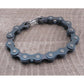 Pulsera de cadena de bicicleta negra Amigaz de 8"