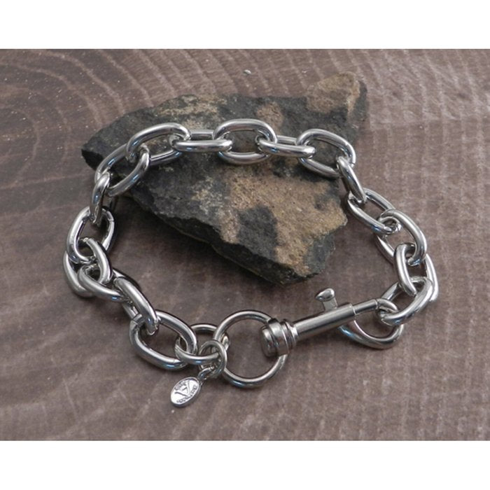 Pulsera Cadena Eslabones Amigaz | Acero Biker Old School