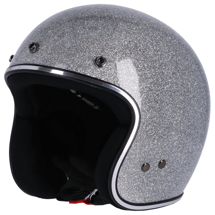 Casco Roeg Jett Disco Ball Plateado Jet Fibra