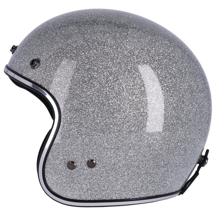Casco Roeg Jett Disco Ball Plateado Jet Fibra