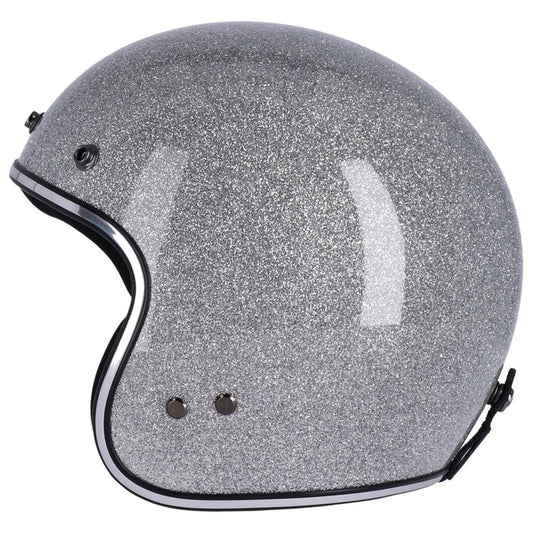 Casco Roeg Jett Disco Ball Plateado Jet Fibra