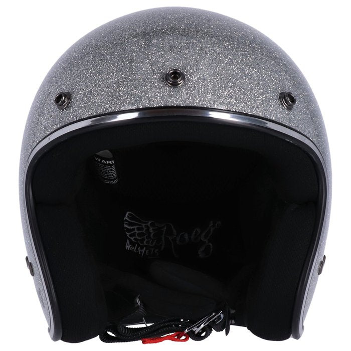 Casco Roeg Jett Disco Ball Plateado Jet Fibra