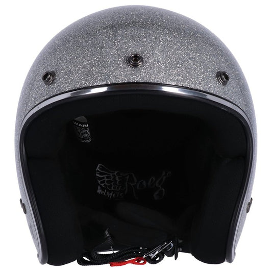 Casco Roeg Jett Disco Ball Plateado Jet Fibra