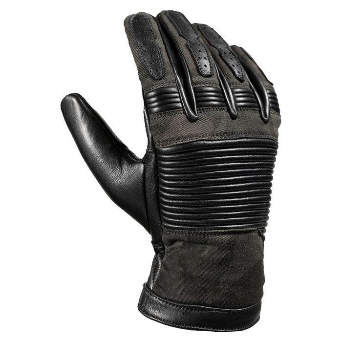 Guantes John Doe Durango Negro/Camuflaje Piel CE