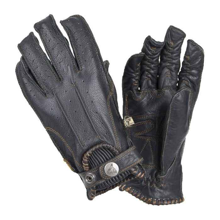 Guantes By City Second Skin Negros Piel Perforada Verano CE - URA Moto