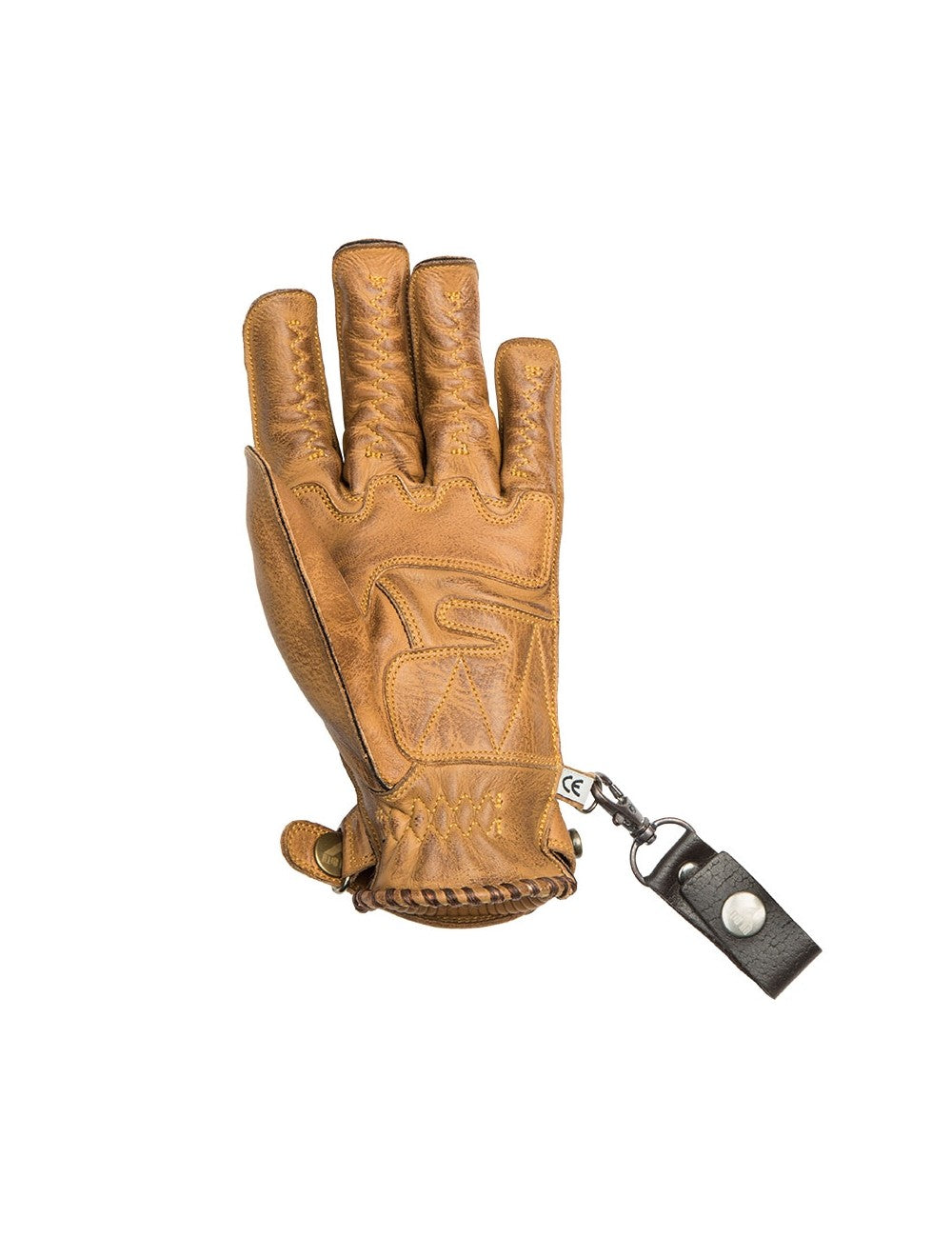 Guantes By City Second Skin Beige Piel Perforada Verano CE - URA Moto