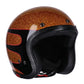 Casco JET con calavera de 13 1/2" con escamas de metal superiores