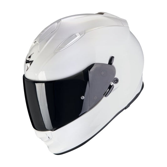 Casco Scorpion EXO-491 Solid White Integral ECE