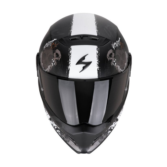 Casco Scorpion Covert FX Skullz Negro Mate ECE
