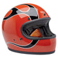 Casco Biltwell Gringo Comp Llamas Naranjas
