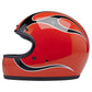 Casco Biltwell Gringo Comp Llamas Naranjas