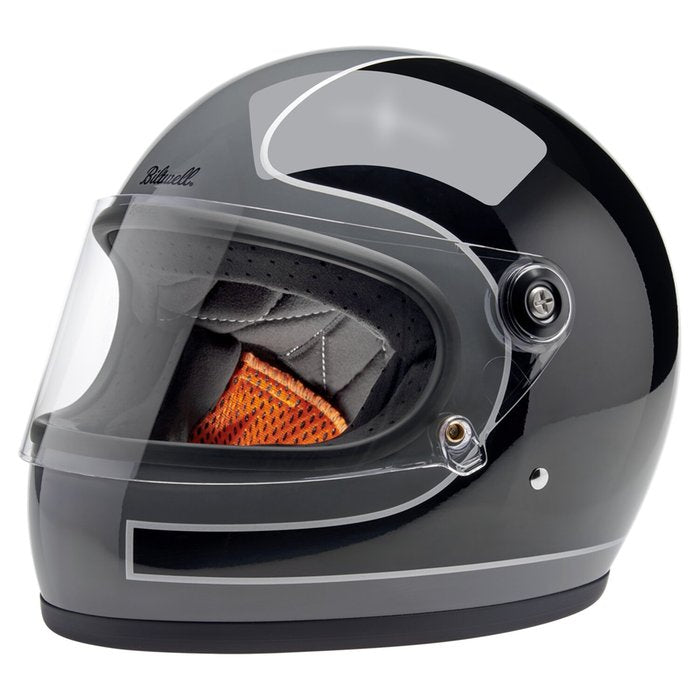 Casco Biltwell Gringo S Gris Tormenta Tracker Brillante
