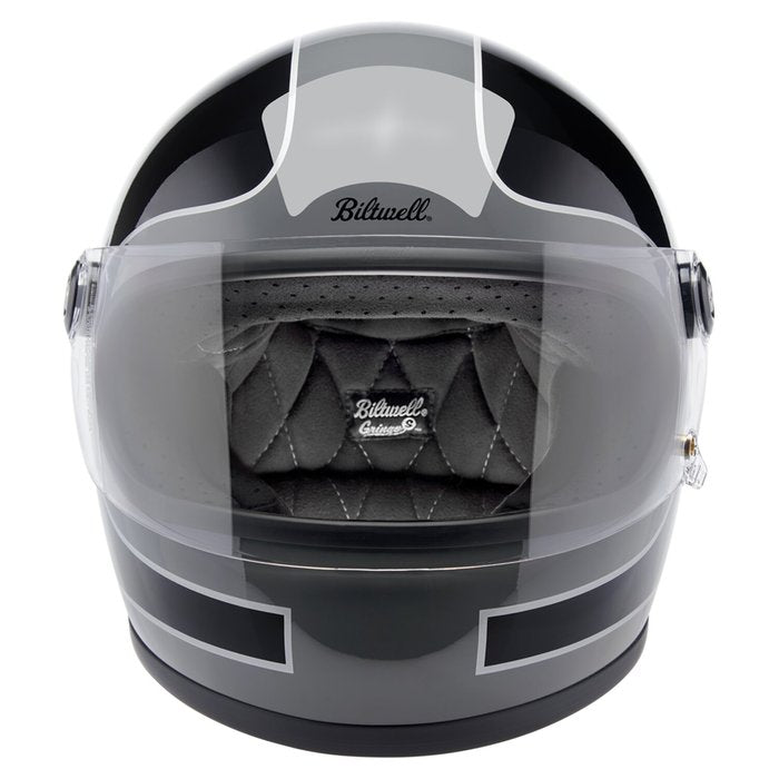 Casco Biltwell Gringo S Gris Tormenta Tracker Brillante