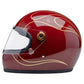 Casco Biltwell Gringo S Llamas Rojas Granate