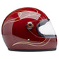 Casco Biltwell Gringo S Llamas Rojas Granate