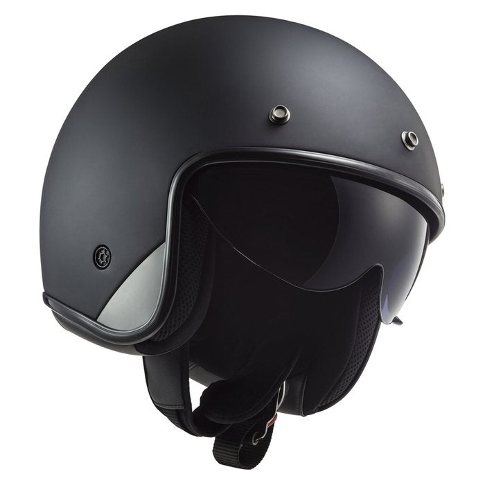 Casco LS2 OF601 Bob II Solid Negro Mate