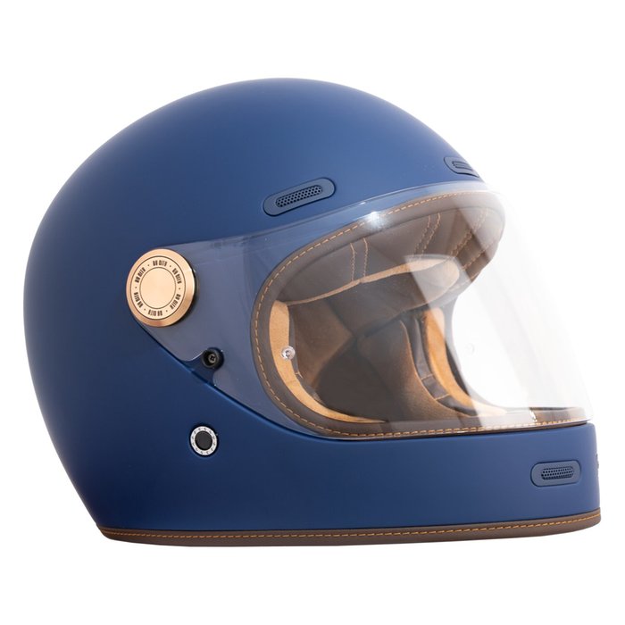 Casco By City Roadster III Azul Mate Integral Fibra ECE 22.06 - URA Moto