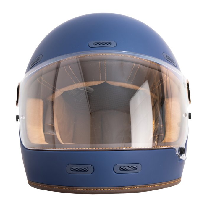 Casco By City Roadster III Azul Mate Integral Fibra ECE 22.06 - URA Moto