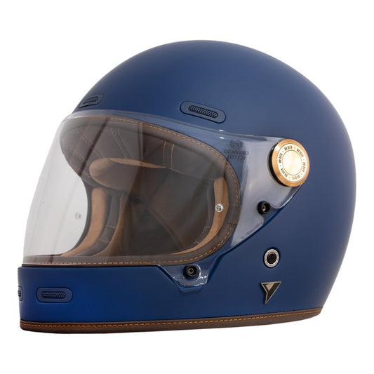 Casco By City Roadster III Azul Mate Integral Fibra ECE 22.06 - URA Moto