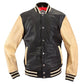 Chaqueta Holy Freedom Varsity Negra Piel Búfalo Universitaria