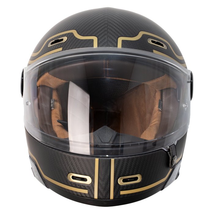 Casco By City 90 Degrees Carbon Dorado Modular Fibra ECE 22.06 - URA Moto
