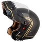 Casco By City 90 Degrees Carbon Dorado Modular Fibra ECE 22.06 - URA Moto