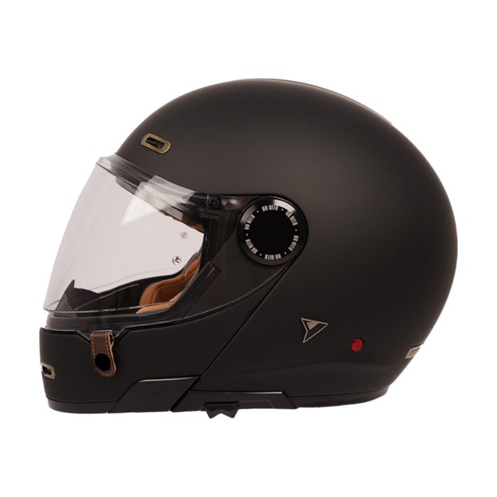 Casco By City 90 Degrees Negro Mate Modular Fibra Vidrio - URA Moto