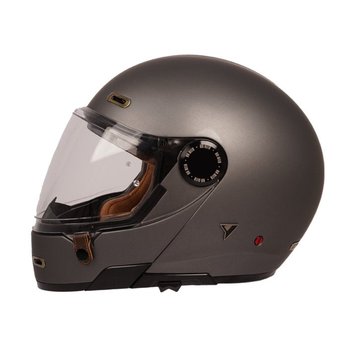 Casco By City 90 Degrees Gris Mate Modular Fibra ECE 22.06 - URA Moto