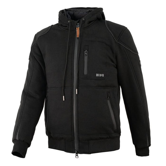 Chaqueta By City Street Cool negra moto piel perforada - URA Moto