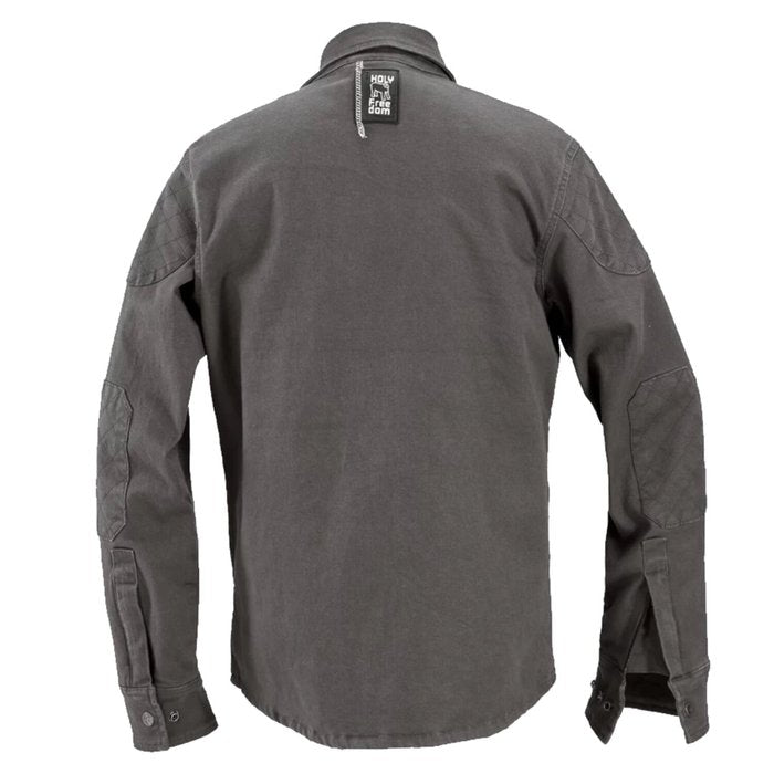 Chaqueta Holy Freedom King Gris Moto CE Algodón Premium