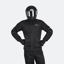 Traje de Lluvia Bering ECO Negro - Impermeable 100% para Moto Unisex