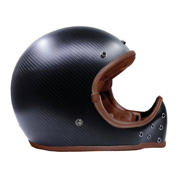 Casco By City The Rock Carbon Negro Integral Fibra ECE 22.06 - URA Moto