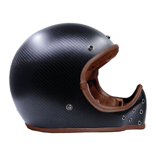 Casco By City The Rock Carbon Negro Integral Fibra ECE 22.06 - URA Moto