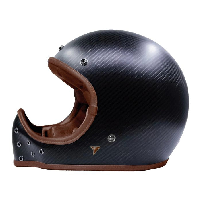 Casco By City The Rock Carbon Negro Integral Fibra ECE 22.06 - URA Moto