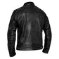 Chaqueta John Doe Storm Negra Cuero CE AAA Perforado - URA Moto