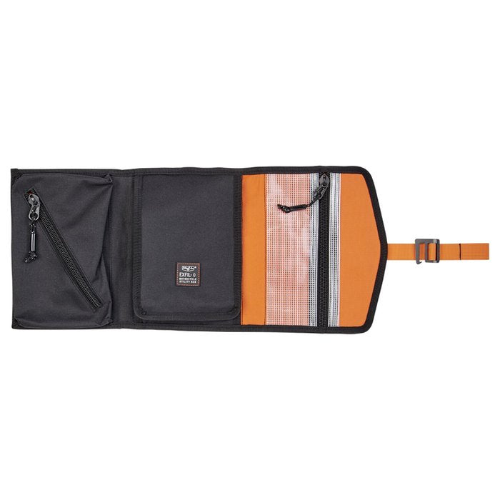 Estuche Herramientas Biltwell EXFIL-0 2.0 Negro/Naranja - URA Moto