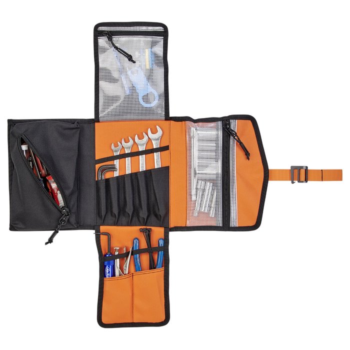 Estuche Herramientas Biltwell EXFIL-0 2.0 Negro/Naranja - URA Moto