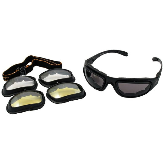 Gafas Helly Bikereyes Eagle Lente Amarilla Ahumada Biker